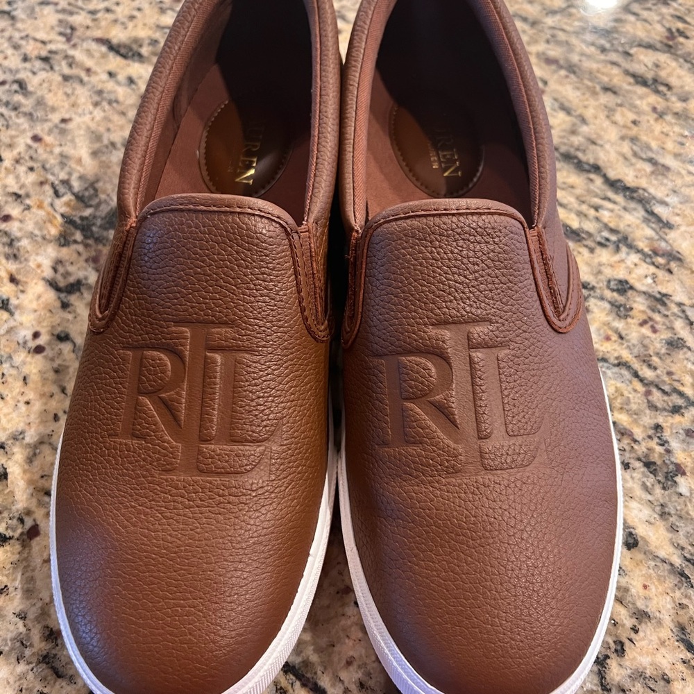 Tan/Brown Polo sneakers